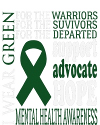 Mental Health Matters Green Ribbon Mental Health Awareness T-Shirt