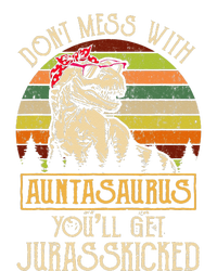 Don’t Mess With Auntasaurus Funny Dinosaur Aunt Vintage T-Shirt