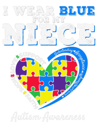 I Wear Blue For My Niece Aunt Uncle Autism Awareness T-Shirt