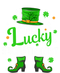 One Lucky Receptionist St Patricks Day Leprechaun Gift T-Shirt