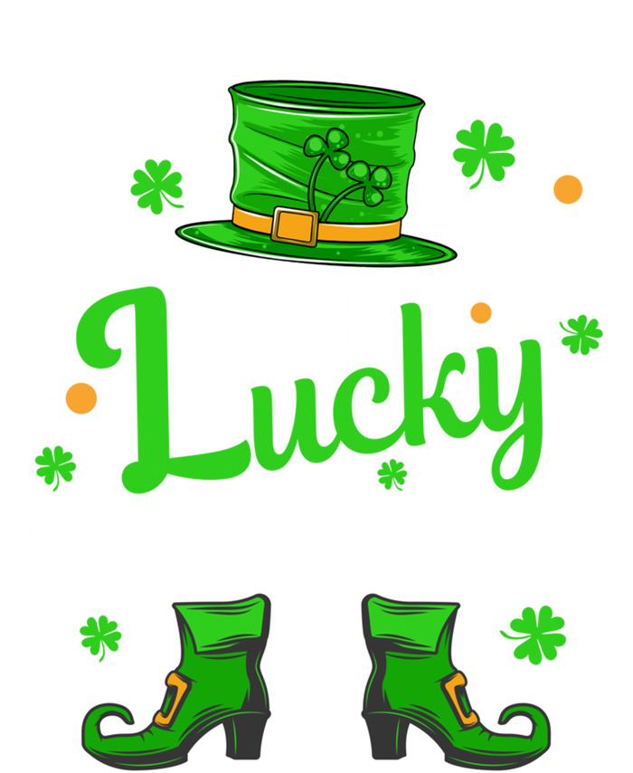 One Lucky Receptionist St Patricks Day Leprechaun Gift T-Shirt