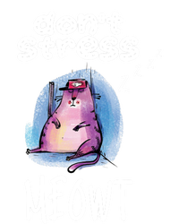 Funny Lazy Cat Cute Cat Pun Dont Stress Meowt Gift Women's T-Shirt