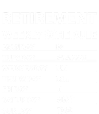 Funny Retiret Weekly Schedule Cool Retired Meaningful Gift Ladies Long Sleeve Shirt