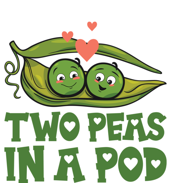 Two Peas In A Pod Valentines Day In Love Vegan Vegetables Gift T-Shirt