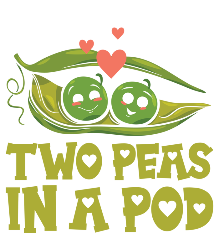 Two Peas In A Pod Valentines Day In Love Vegan Vegetables Cool Gift T-Shirt