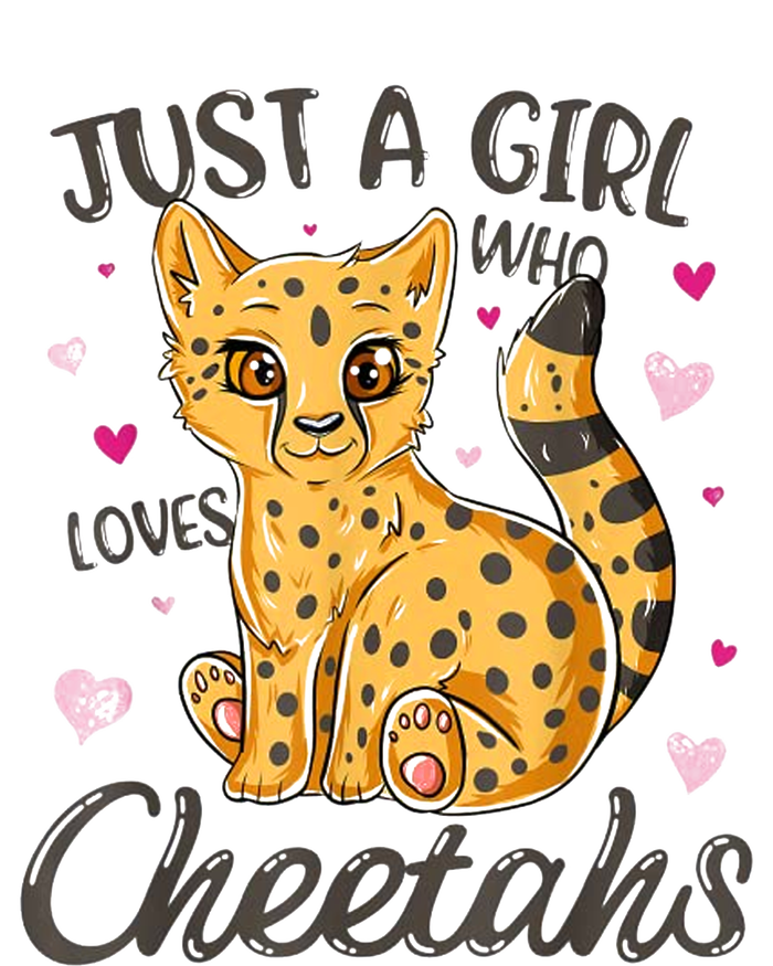 Just A Girl Who Loves Cheetahs Women Cheetah Cat Lover Gift T-Shirt