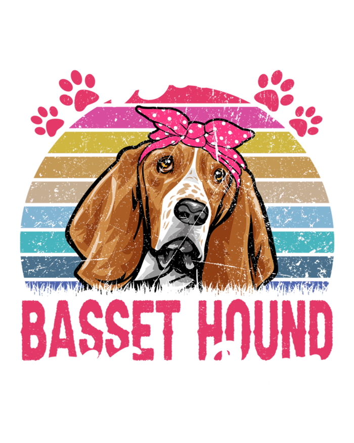 Vintage Best Basset Hound Mom Ever Great Gift 16 in Basic Backpack