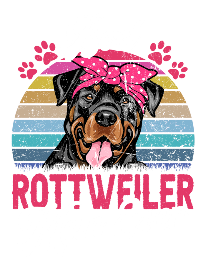 Vintage Best Rottweiler Mom Ever Gift Tall Hoodie