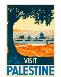 Vintage Poster Middle East Artcute Giftvisit Palestine Cool Gift Poster