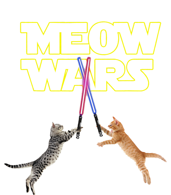 Meow Wars Cat Funny Gifts For Cats Loverss Gift T-Shirt