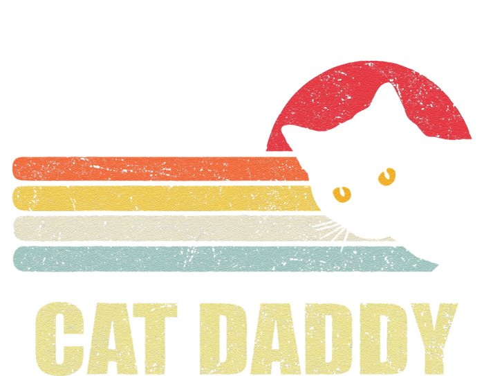 Cat Daddy Funny Vintage Style Cat Retro Distressed T-Shirt