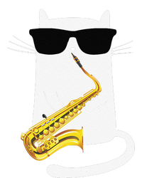 Funny Cat Wearing Sunglasses Playing Saxophone Sustainable Beanie