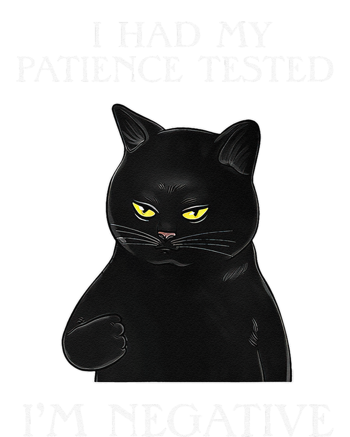 Cat Funny I Had My Patience Tested Im Negative T-Shirt