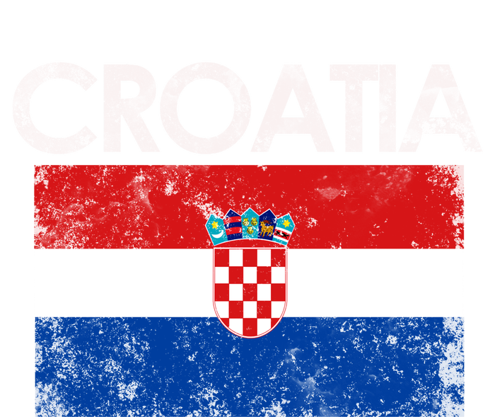 Vintage Croatia Croatian Flag Pride Great Gift T-Shirt