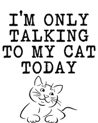 Cat Lovers Gifts Im Only Talking To My Cat Today Funny T-Shirt