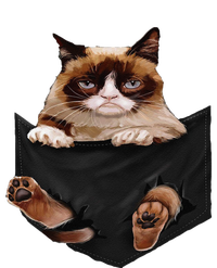 Cat Lovers Gifts Grumpy In Pocket Funny Kitten Face Cooling Performance Long Sleeve Crew