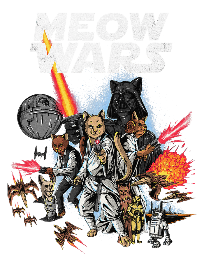 Cat Meow Wars Funny Cat Wars Cat T-Shirt