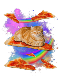 Funny Galaxy Cat In Space Cat Riding Pizza Yupoong Adult 5-Panel Trucker Hat