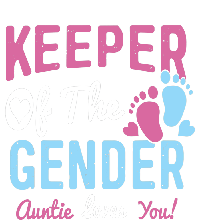 Baby Gender Reveal Keeper Of The Gender Auntie Loves You Tall T-Shirt