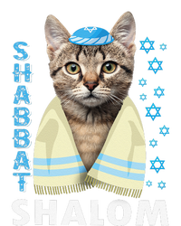 Funny Jewish Shabbat Shalom Cute Cat With Kippah Cooling Performance Long Sleeve Crew