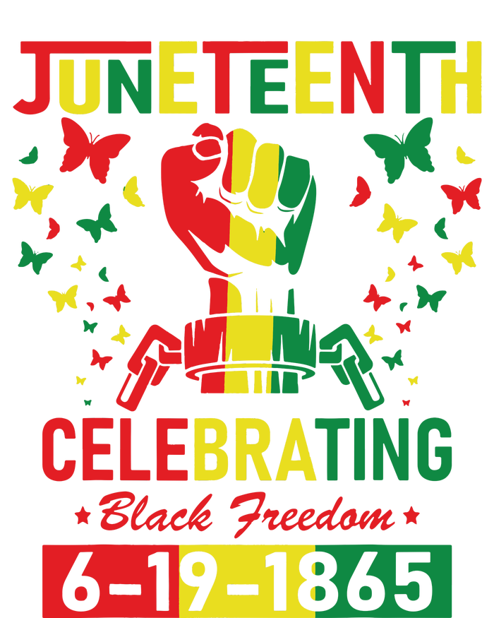 Juneteenth Celebrating Black Freedom 1865 African American Women's V-Neck T-Shirt