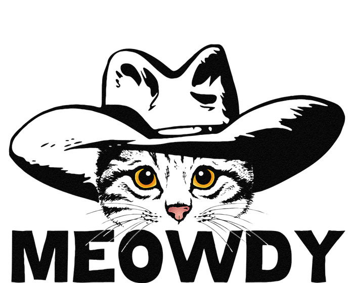 Meowdy Funny Mashup Between Meow And Howdy Cat Meme T-Shirt