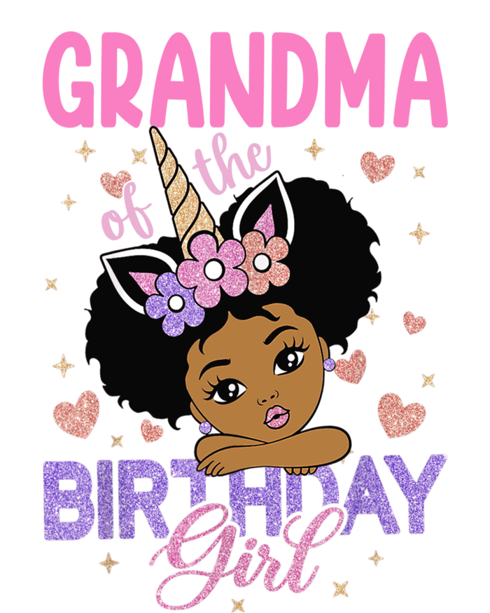 Grandma Of The Birthday Girl Melanin Afro Unicorn 1st Family Toddler Sweatshirt