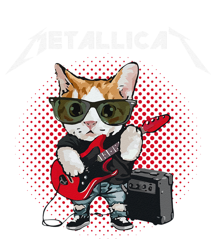 Metallicat Rock Music Funny Parody Cat Lovers Concert T-Shirt