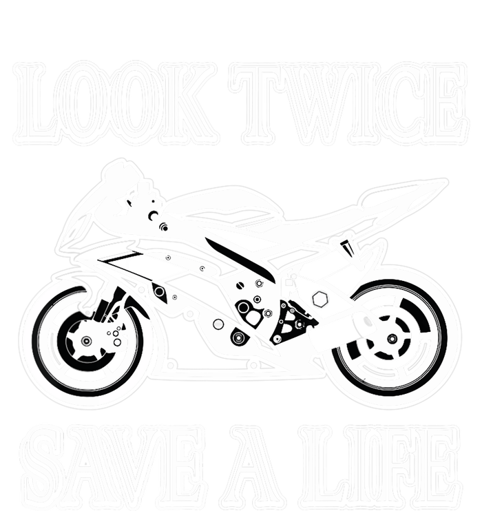 Look Twice Save A Life Motorcycle Bike Safety Tank Top