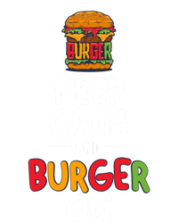 Keep Calm And Burger On Tie-Dye Long Sleeve Shirt