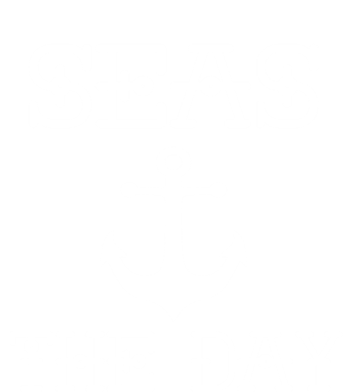 Seas The Day Maritime Sailing Boating Captain Meaningful Gift Ceramic Bell Ornament