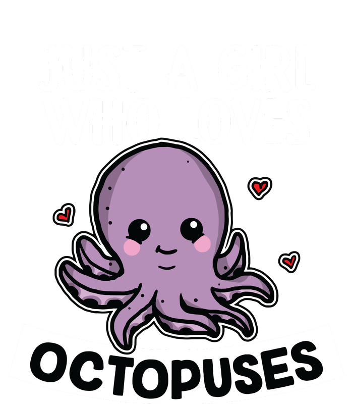 Just A Girl Who Loves Octopuses Cute Squid Octopus Costume High Crown Mesh Back Trucker Hat