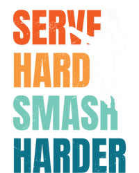 Serve Hard Smash Harder Badminton Player Shuttlecock Sport Cute Gift Ladies Essential Flowy Tank