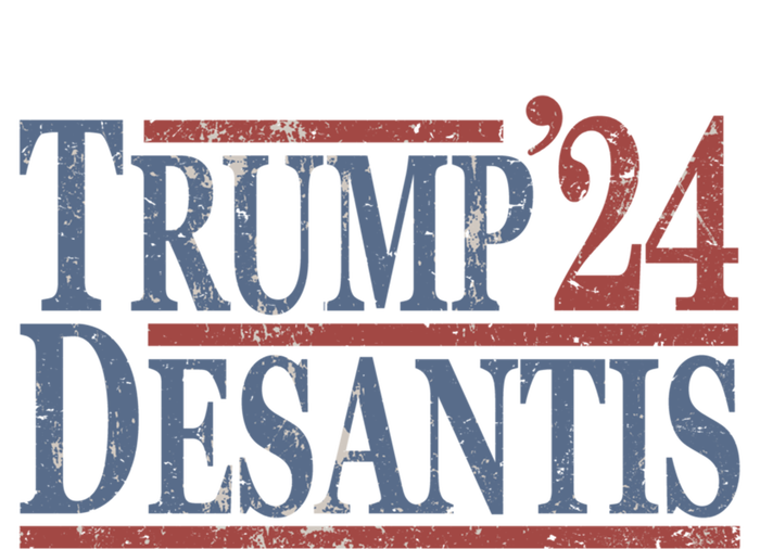 Vintage And Distressed Donald Trump Ron Desantis 2024 Gift T-Shirt