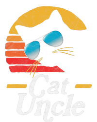 Cat Uncle Vintage 80s Style Cat Retro Sunglasses Distressed Women's Racerback Tank