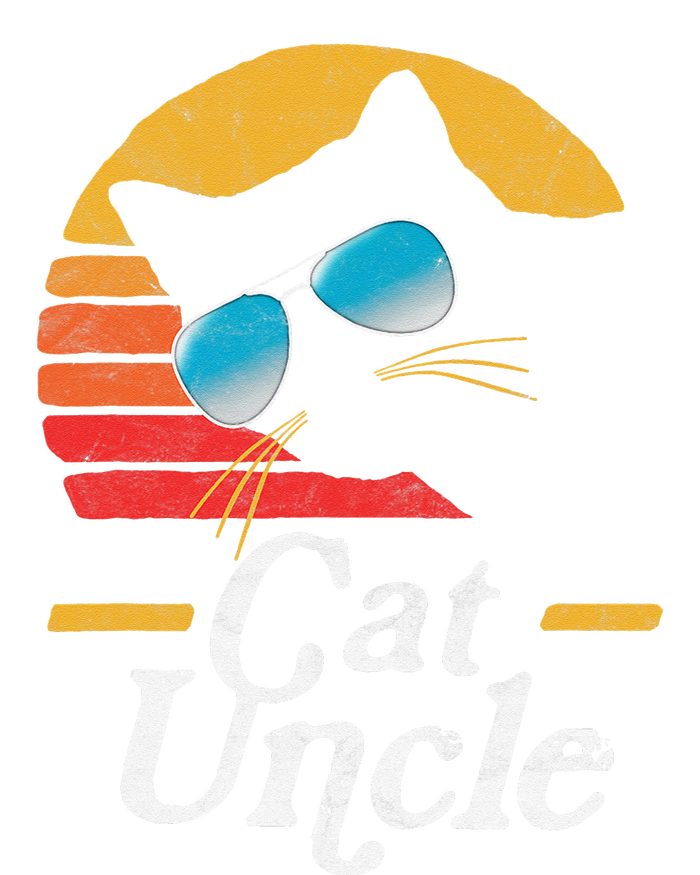 Cat Uncle Vintage 80s Style Cat Retro Sunglasses Distressed Women's Racerback Tank