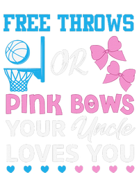 free throws or pink bows Uncle loves you gender reveal T-Shirt