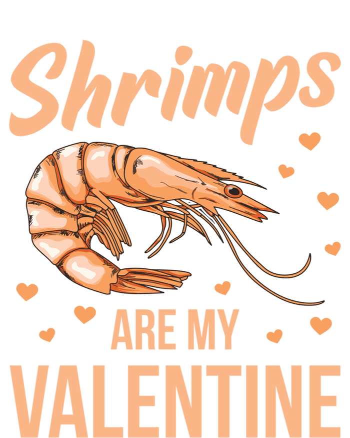 Shrimps Are My Valentine Design Prawn Fan Gift Coaster