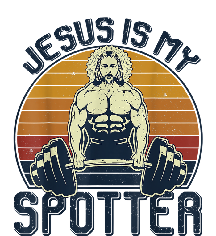 Jesus Is My Spotter Retro Vintage Jesus Gift Yupoong Adult 5-Panel Trucker Hat