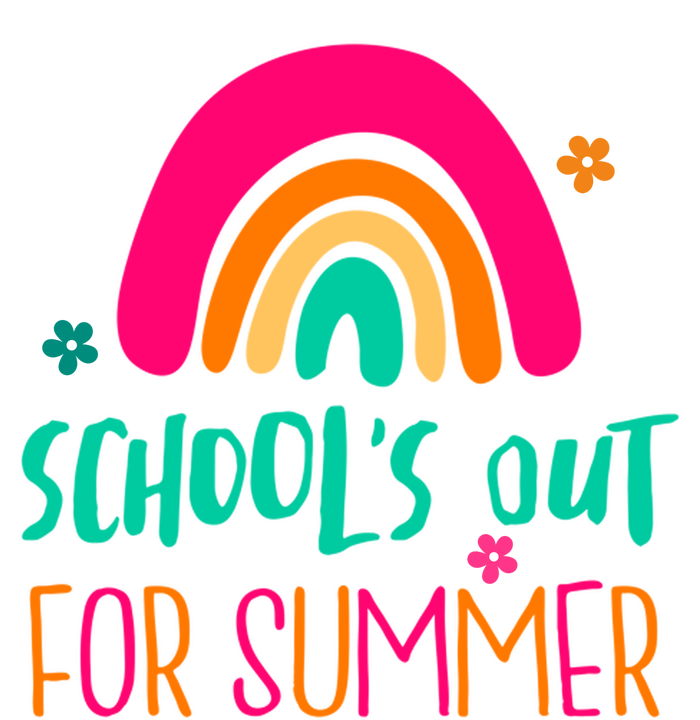 Schools Out For Summer Cute Rainbow Short Acrylic Beanie