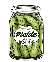 Pickle Slut Funny Pickle Slut Who Loves Pickles Apaprel Full-Length Apron With Pockets