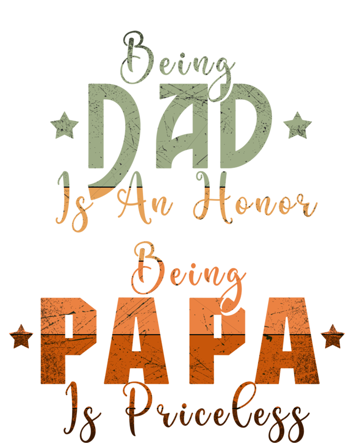 Being Dad Is An Honor Being Papa Is Priceless Gift Ceramic Bell Ornament