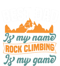 Best Dad Is My Name Funny Gift Bouldering Rock Climber Dad Gift Softstyle Adult Sport Polo