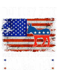 Donkey Pox The Disease Destroying America USA Flag Funny Toddler Long Sleeve Shirt