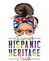 Celebrate National Hispanic Heritage Month Messy Bun Gift T-Shirt