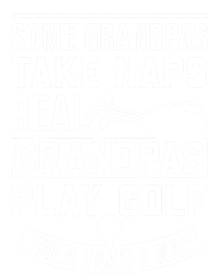 Real Grandpas Play Golf - Best Grandpa Golfer Dad Funny Gift Dry Zone Grid Polo