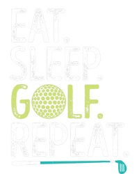 Eat Sleep Golf Repeat Golfing Golfer Funny  Wo Sports Dry Zone Grid Polo