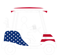 Golfing Beer Drinker | USA American Flag Golf Cart Gift T-Shirt