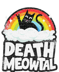 Retro Rainbow Cats Funny Death Metal Death Meowtal Cat Cooling Performance Crew T-Shirt