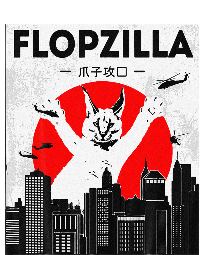 Catzilla Funny Big Floppa Meme Flopzilla Caracal Cat Lover T-Shirt